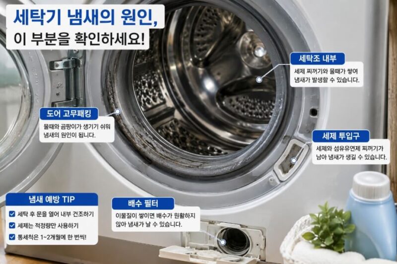 세탁기냄새원인 1