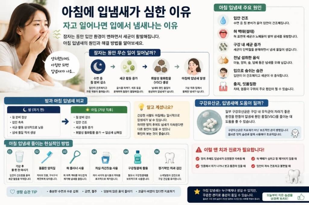 아침 입냄새