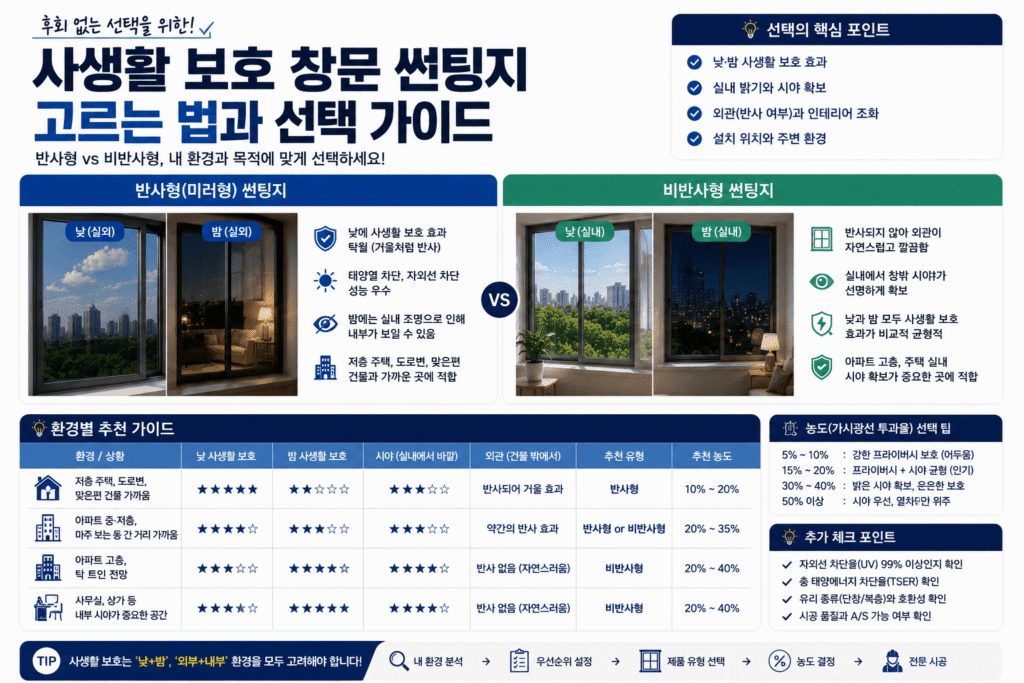 창문 단열필름 효과