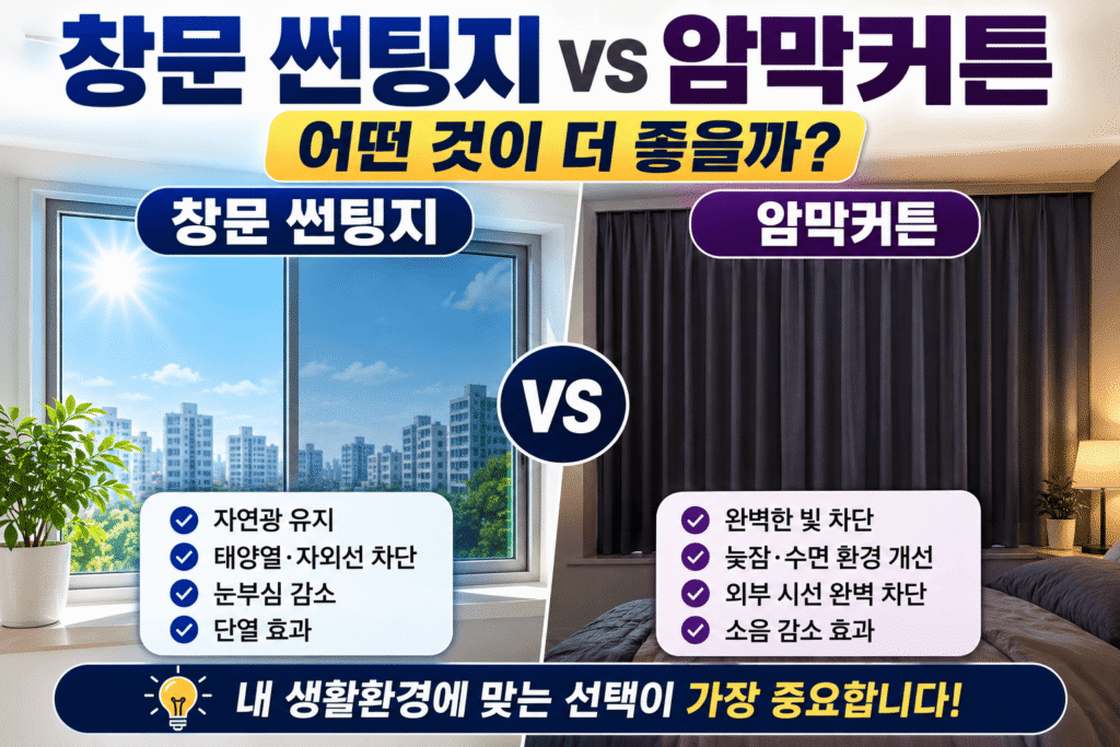 창문 썬팅지 셀프시공